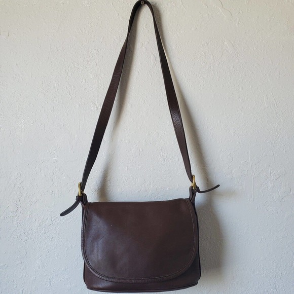 Coach 4150 Fletcher Brown Leather Crossbody Shoulder Flap Bag Vintage - Picture 13 of 15